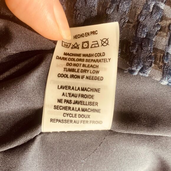 MAEVE x Antropologie | Textured Cap-Sleeve Fit-&-Flare Midi Dress Size 10 | EUC - Picture 13 of 13